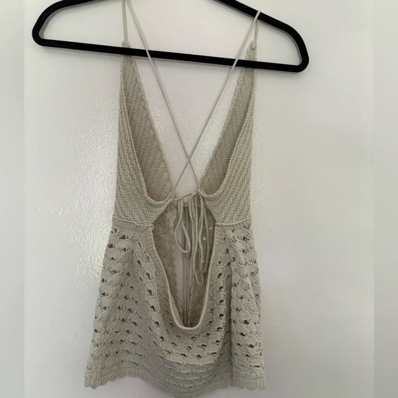 Crochet tie tank top - Picture 5 of 5